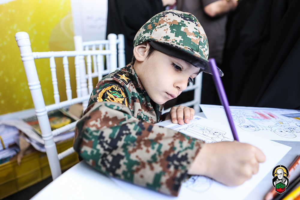 گزارش تصویری |غرفه کودک مکتب حاج قاسم در راهپیمایی روز قدس