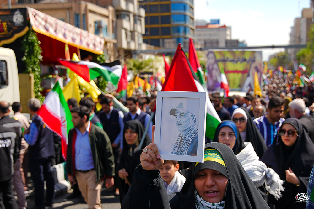 گزارش تصویری | راهپیمایی روز قدس در تهران (1)