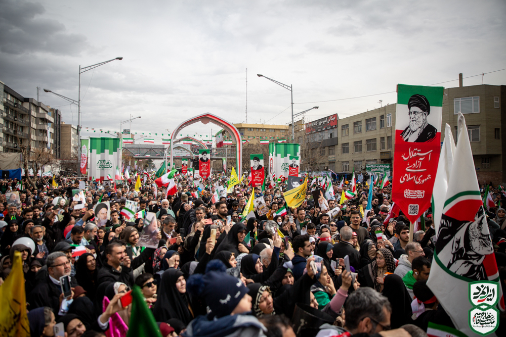 گزارش تصویری |  اجتماع مردمی «لشکر سلیمانی» در راهپیمایی ۲۲ بهمن (2)