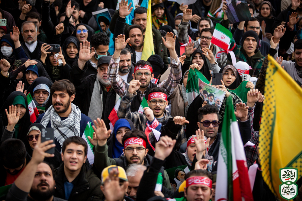 گزارش تصویری |  اجتماع مردمی «لشکر سلیمانی» در راهپیمایی ۲۲ بهمن