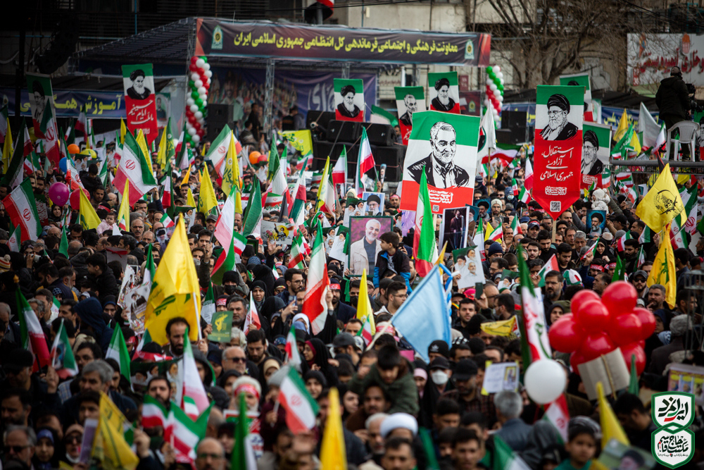 گزارش تصویری |  اجتماع مردمی «لشکر سلیمانی» در راهپیمایی ۲۲ بهمن