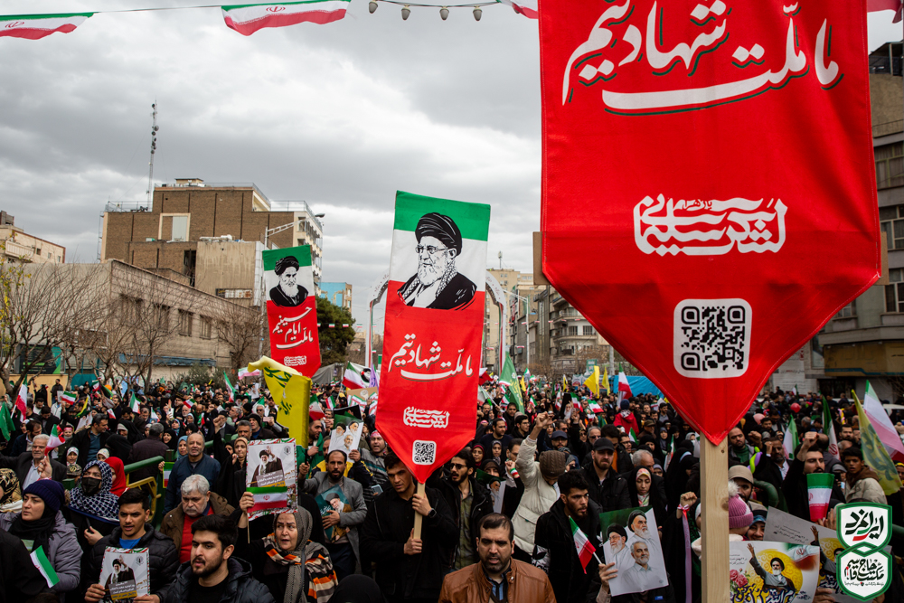 گزارش تصویری |  اجتماع مردمی «لشکر سلیمانی» در راهپیمایی ۲۲ بهمن