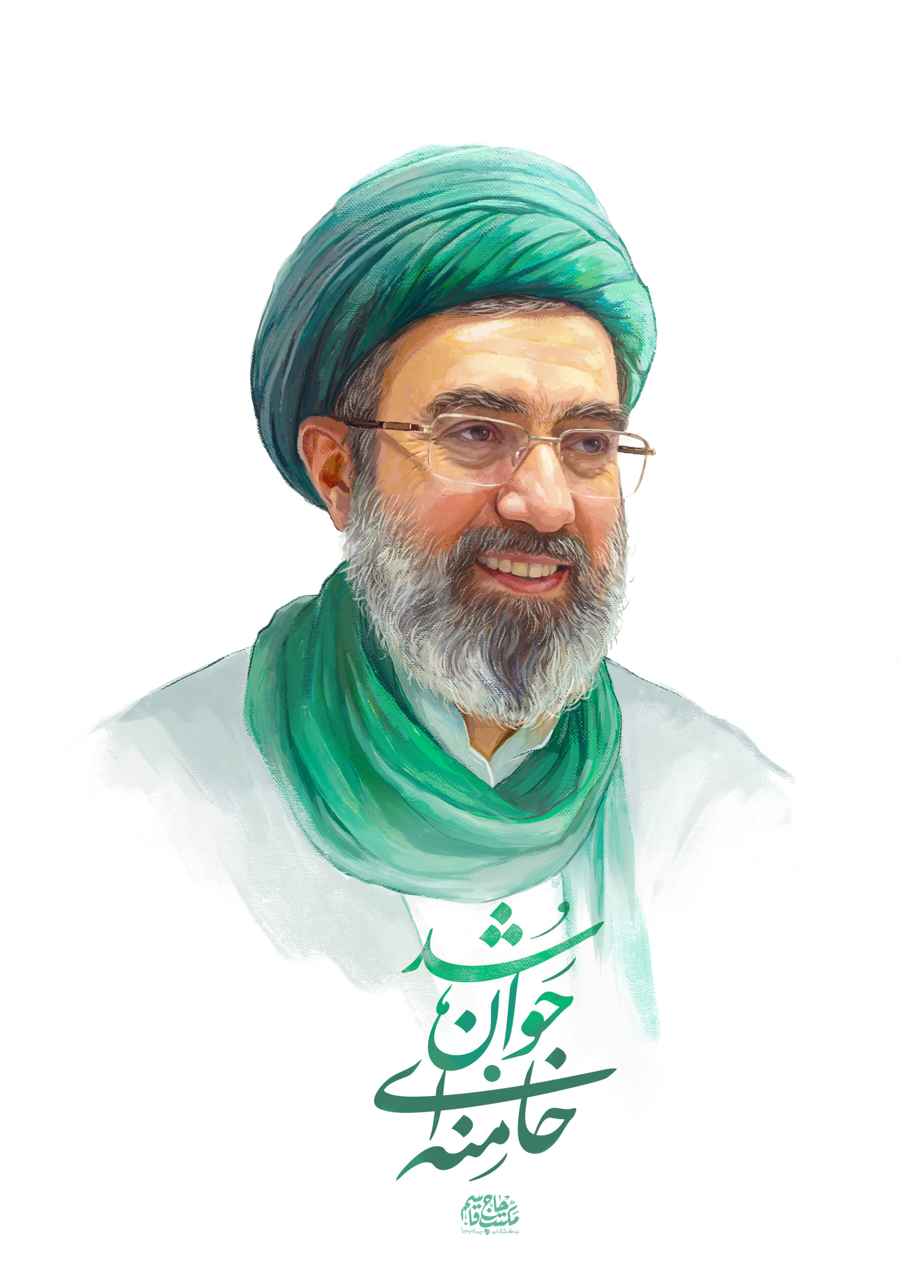 لوح | خامنه‌ای جوان شد